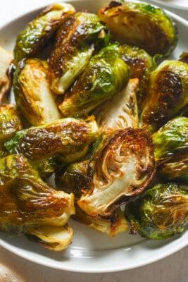 Roasted Brussels sprouts.