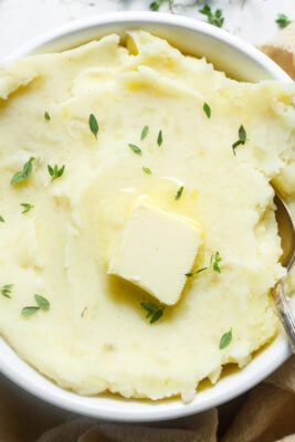 Mashed potatoes without milk.