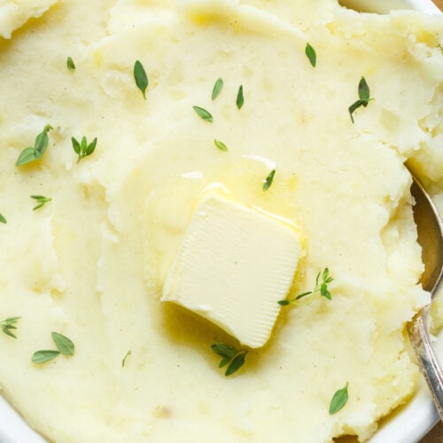 Mashed potatoes without milk.