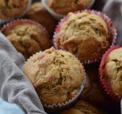 Banana nut muffins on 100 Days of Real Food