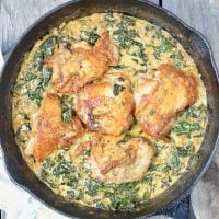Dijon Chicken Skillet with Kale on 100 Days of Real Food