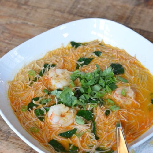 Easy Curry Noodle Soup on 100 Days of Real Food