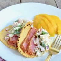 Easy Seared Tuna Tacos on 100 Days of Real Food - 1