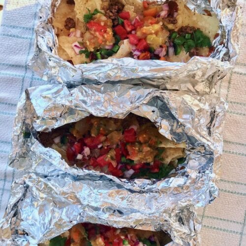 Foil Packet Nachos on 100 Days of Real Food