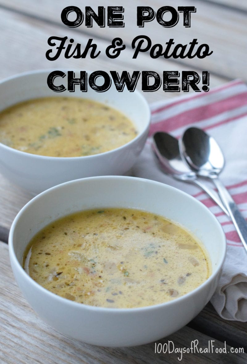 photo of Fish and Potato Chowder - One Pot Meal! - dinners kids can make