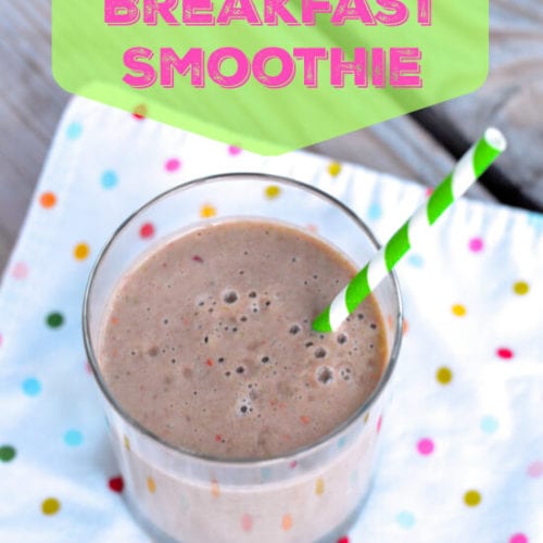 Raspberry Delight Breakfast Smoothie on 100 Days of Real Food
