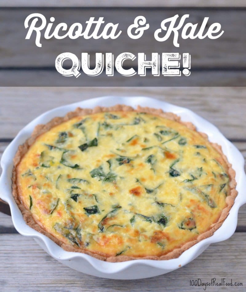 photo of Ricotta and Kale Quiche - dinners kids can make