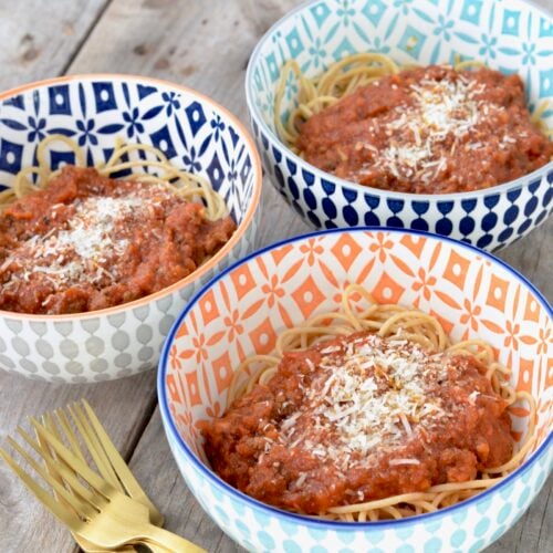 Slow Cooker Bolognese on 100 Days of Real Food