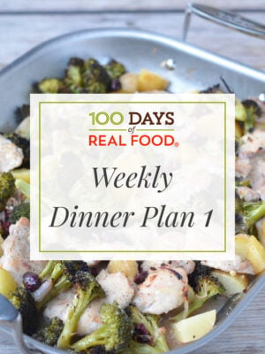Weekly Dinner Plan 1